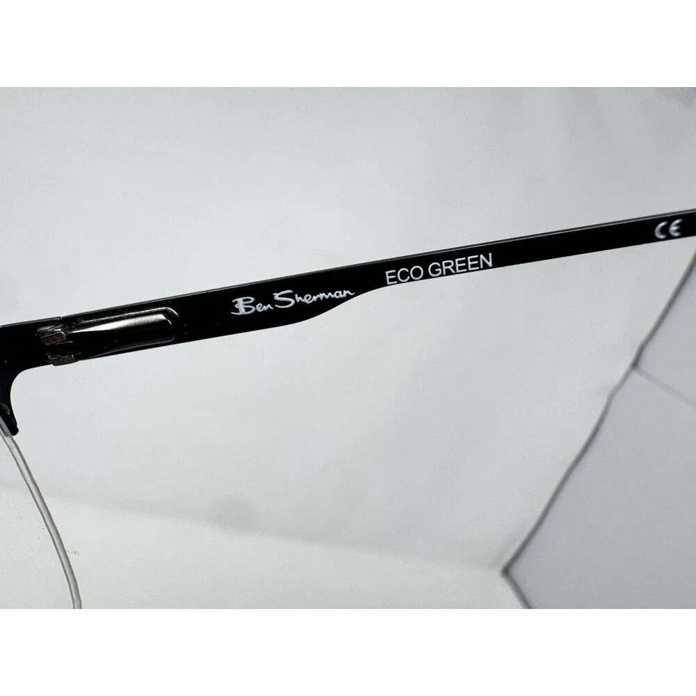 Ben Sherman Goswell Black Plaid Eyeglass Frames New Old Stock 53-17-140